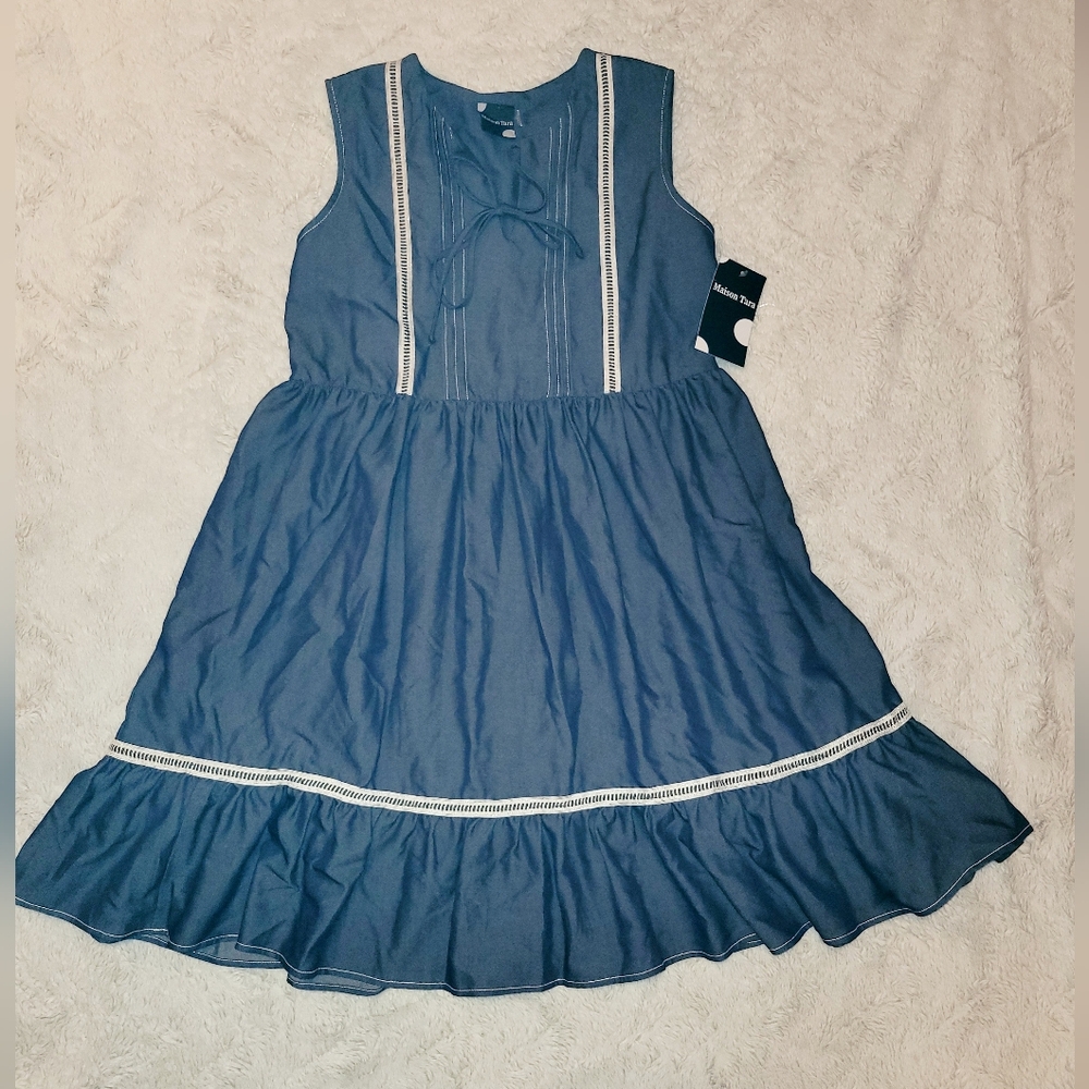 Maison Tara Fit And Flare Dress - Picture 2 of 12